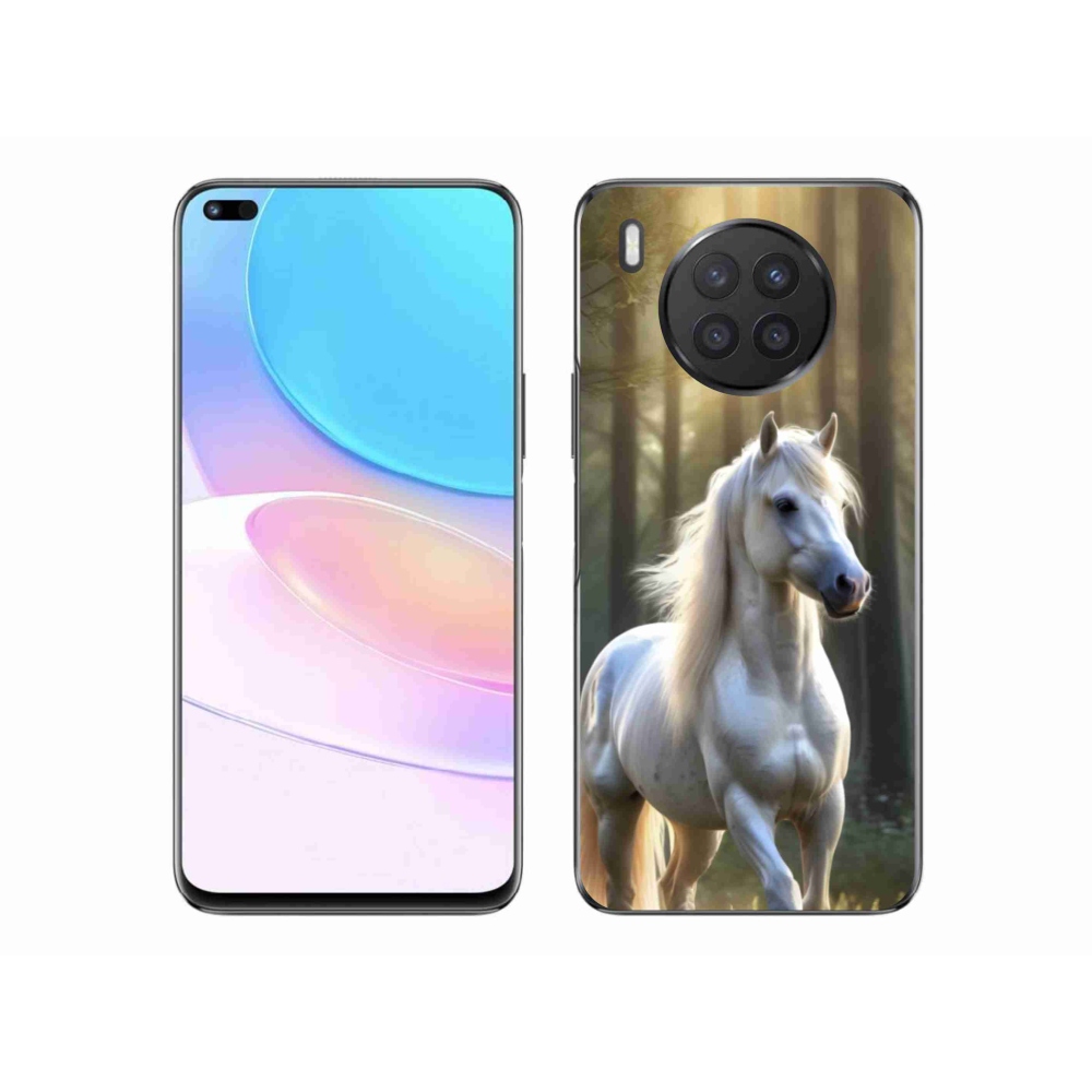Zselés borítás mmCase a Honor 50 Lite-hoz - fehér ló 3