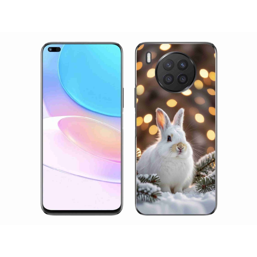 Zselés borítás mmCase a Honor 50 Lite készülékhez - fehér nyúl