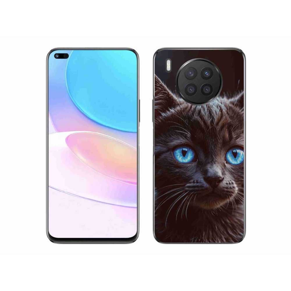 Zselés borítás mmCase a Honor 50 Lite készülékhez - fekete cica 2