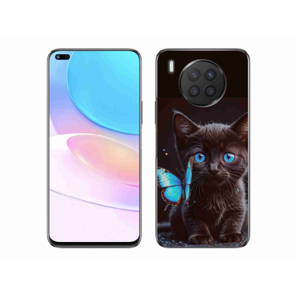 Zselés borítás mmCase a Honor 50 Lite készülékhez - fekete cica 3