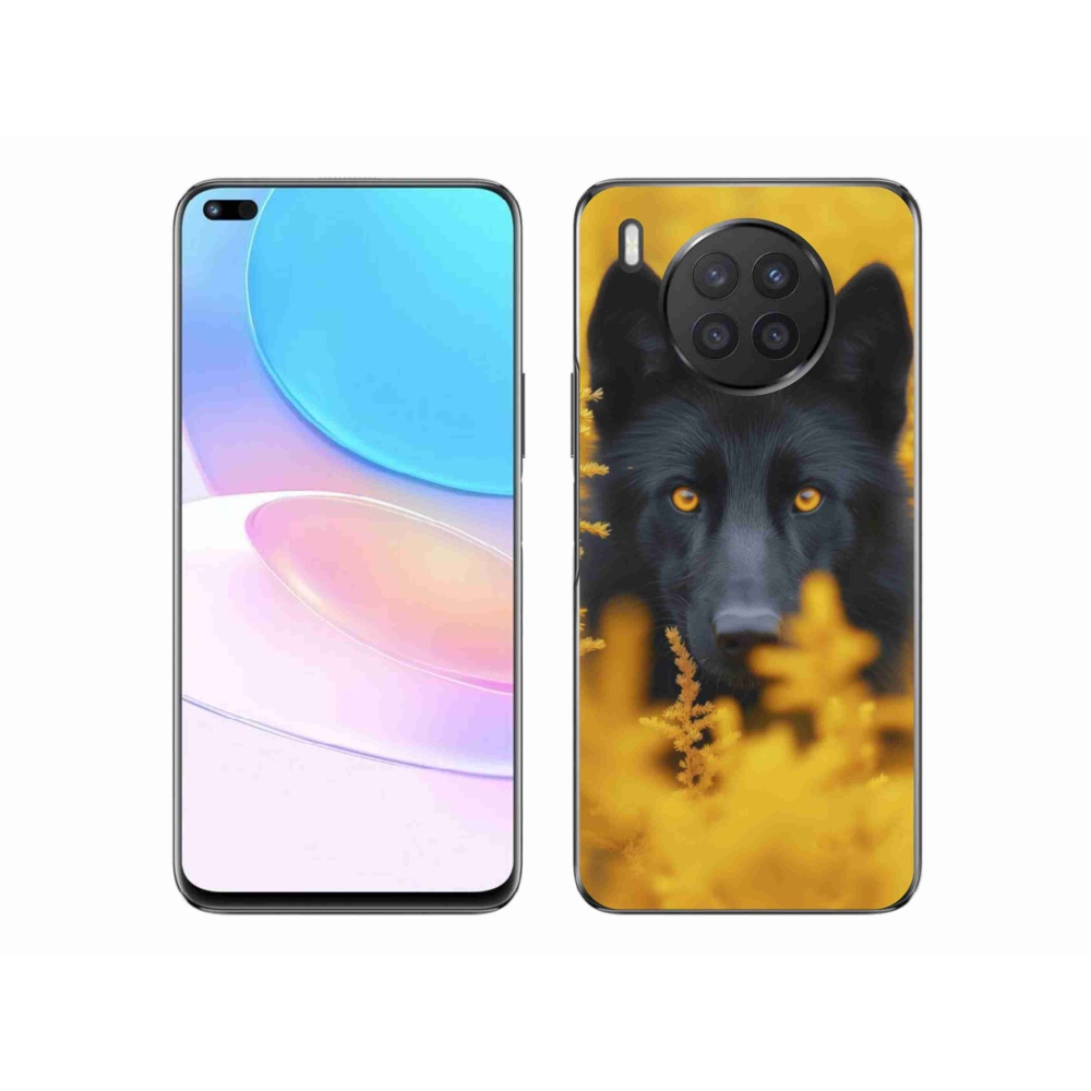 Zselés borítás mmCase a Honor 50 Lite-hoz - fekete farkas 2