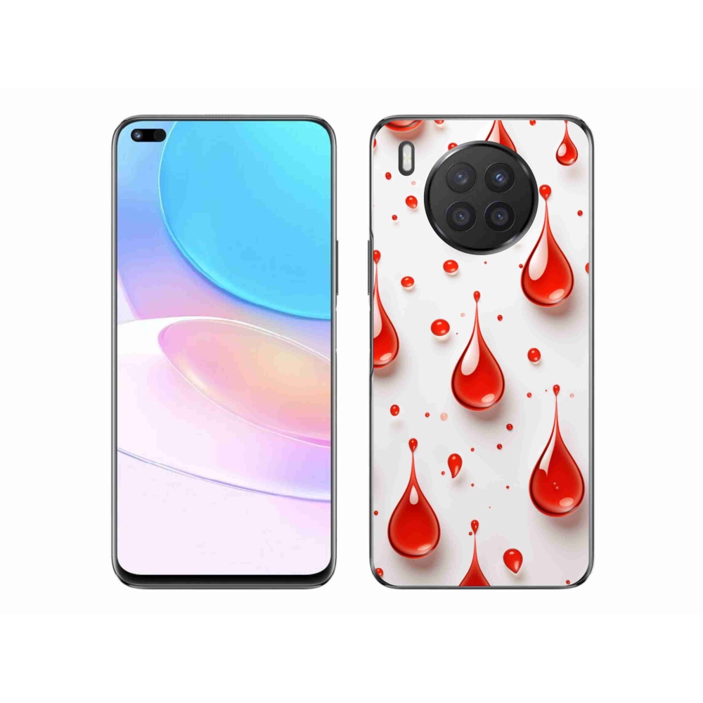 Zselés tok mmCase a Honor 50 Lite-hoz - piros cseppek