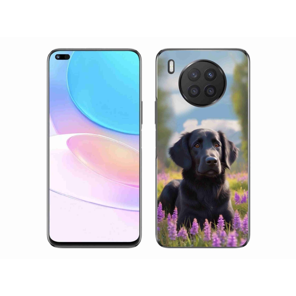 Zselés borítás mmCase a Honor 50 Lite készülékhez - elegáns fekete retriever
