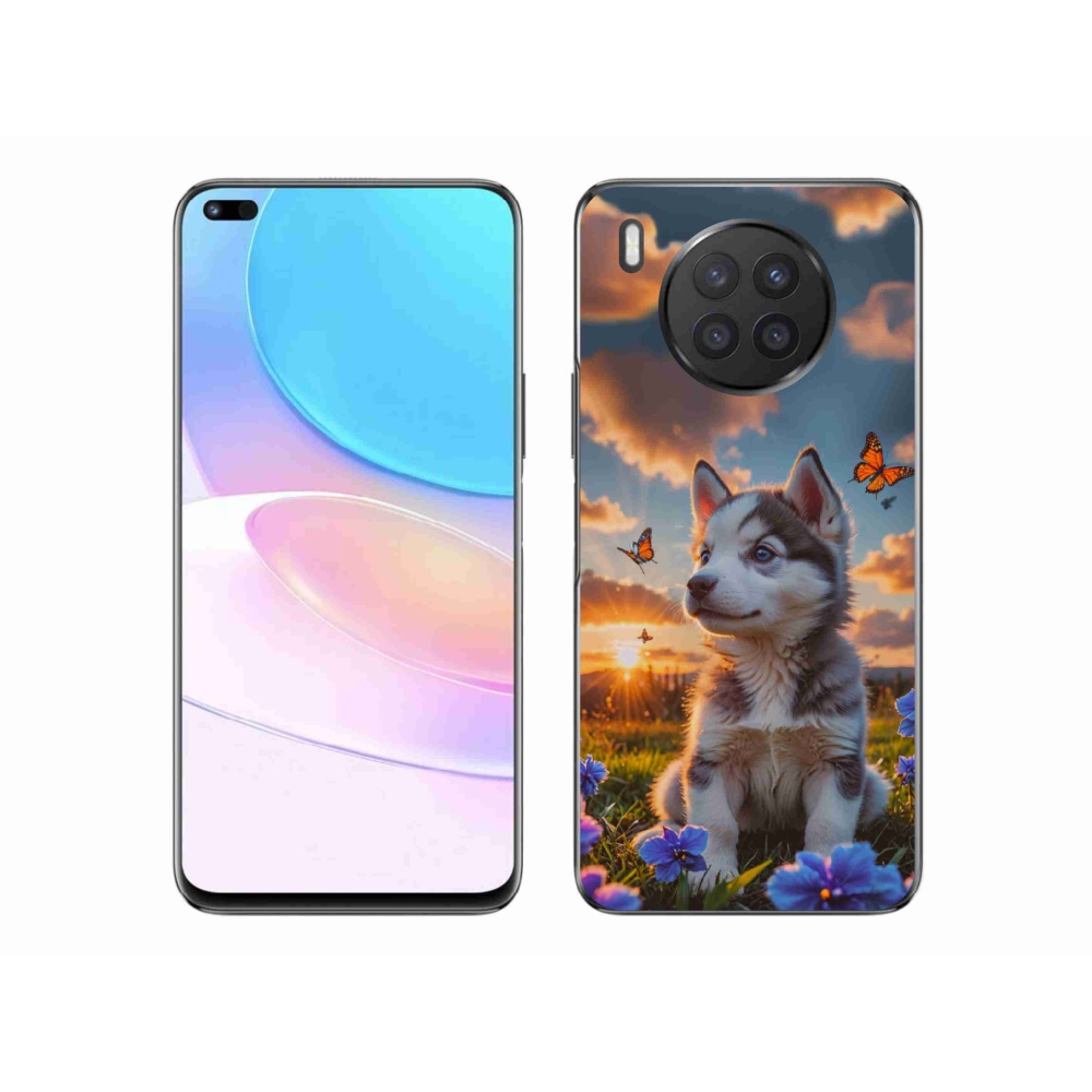 Zselés borítás mmCase a Honor 50 Lite-hoz - husky naplementében