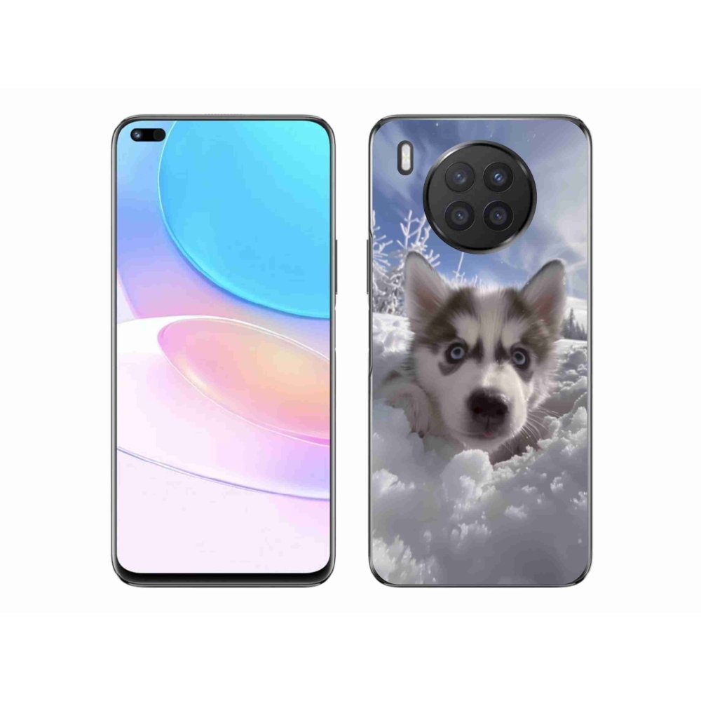 Gél borítás mmCase a Honor 50 Lite-hoz - husky a hóban