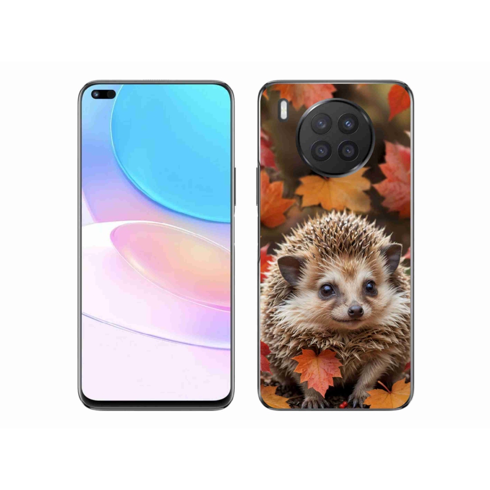 Zselés borító mmCase a Honor 50 Lite-hoz - süni levelekben