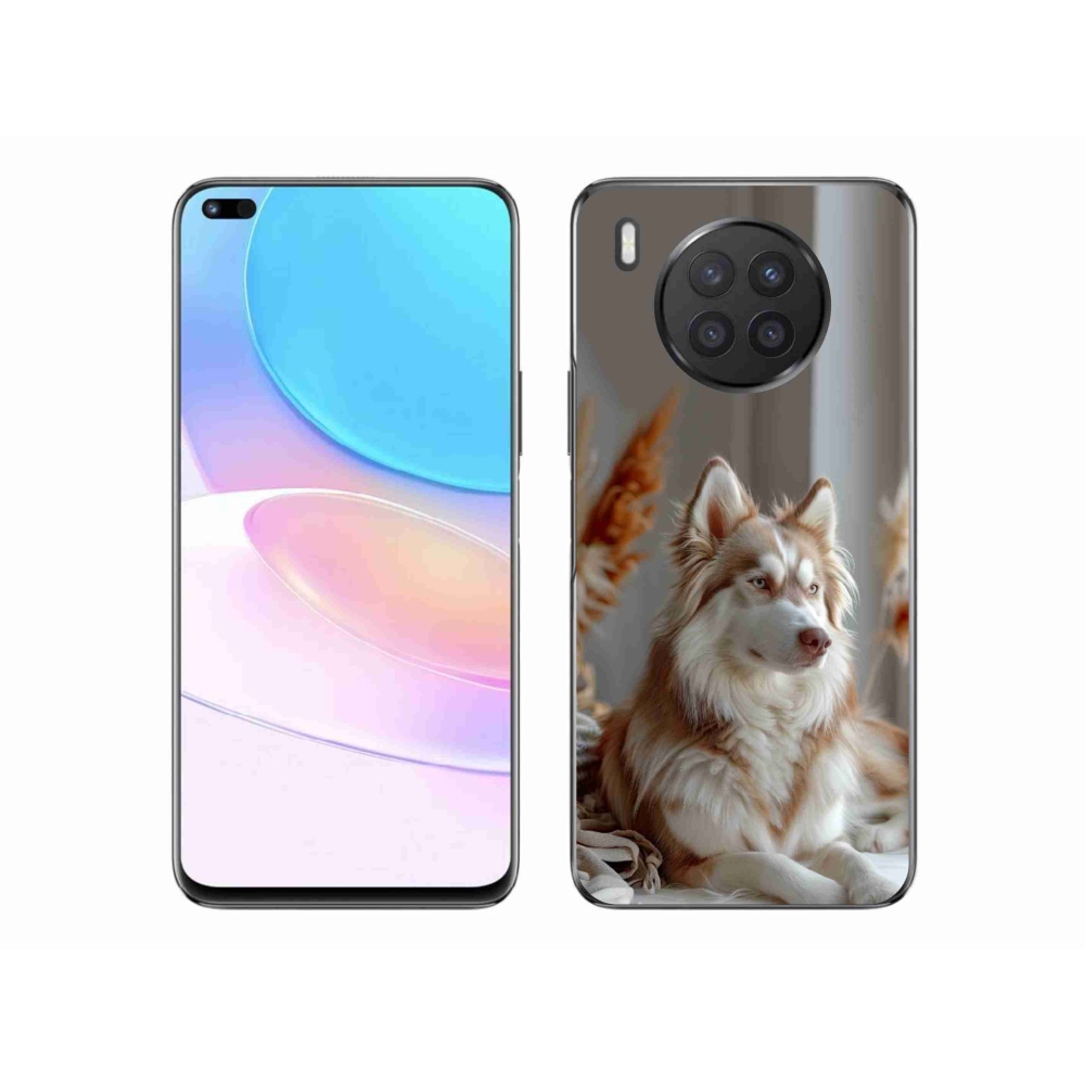 Zselés borítás mmCase a Honor 50 Lite-hoz - csendes szibériai husky