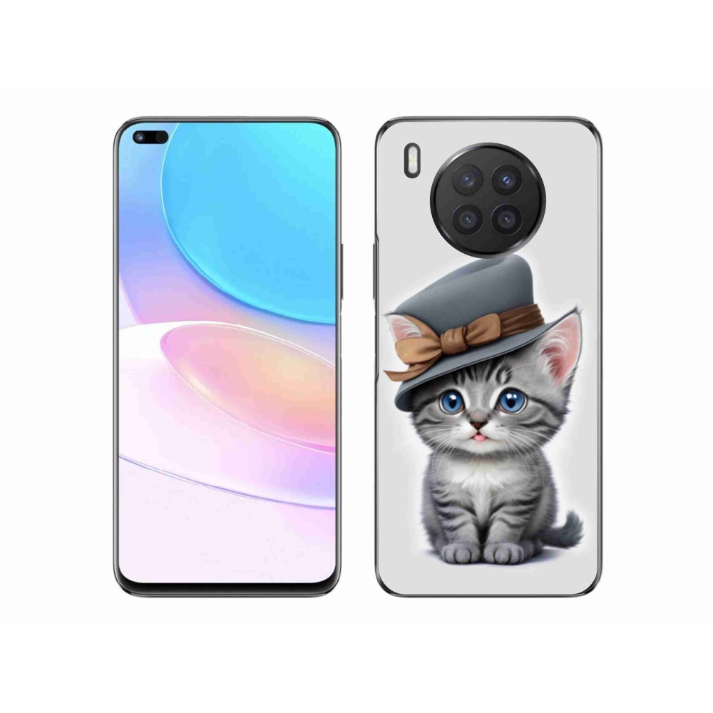 Zselés borítás mmCase a Honor 50 Lite készülékhez - cica sapkával
