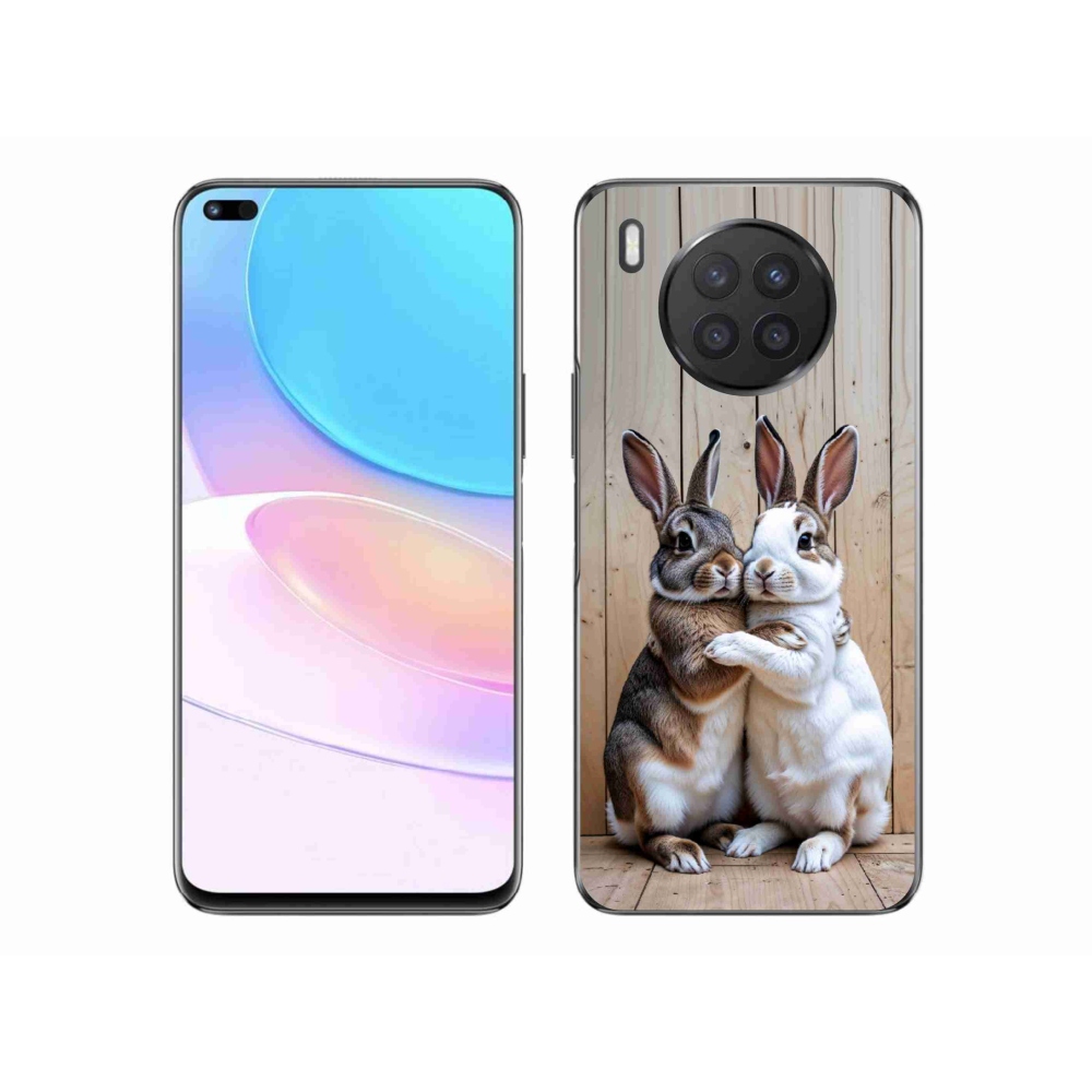 Zselés borítás mmCase a Honor 50 Lite készülékhez - nyúlpár