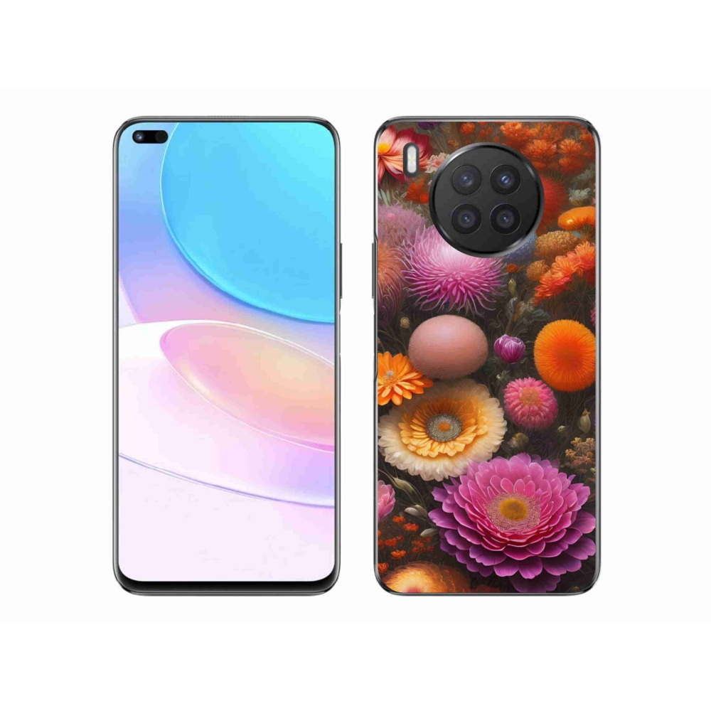 Gél borító mmCase a Honor 50 Lite készülékhez - virágos kompozíció