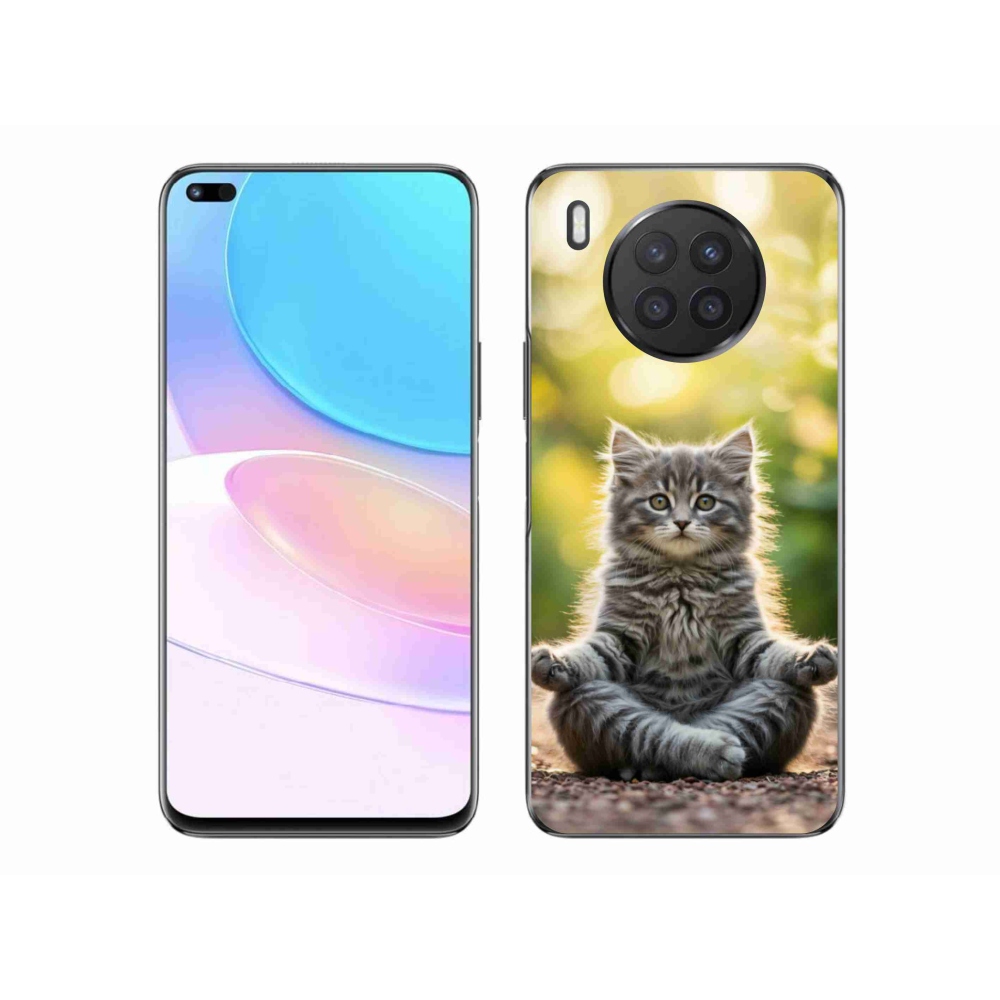 Zselés borító mmCase a Honor 50 Lite készülékhez - meditáló cica
