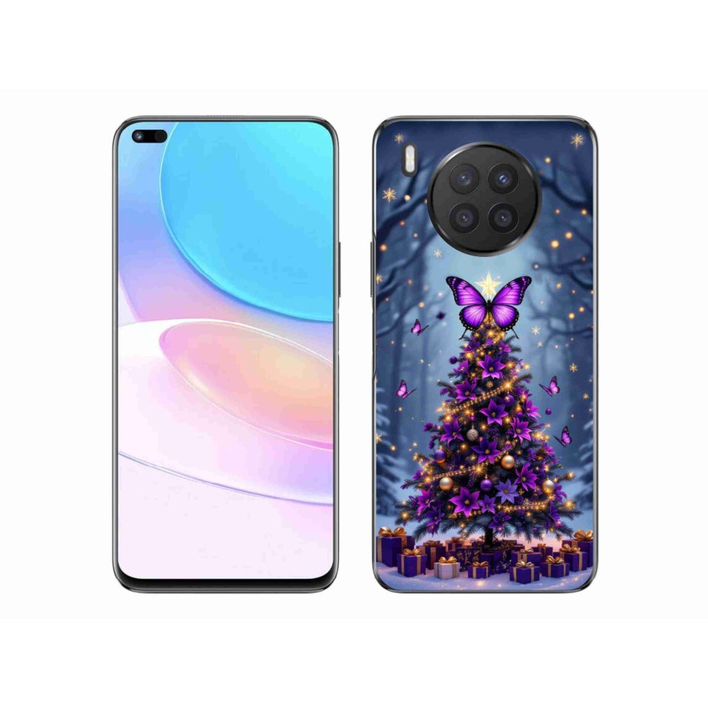 Zselés borítás mmCase a Honor 50 Lite-hoz - pillangó karácsonyfa