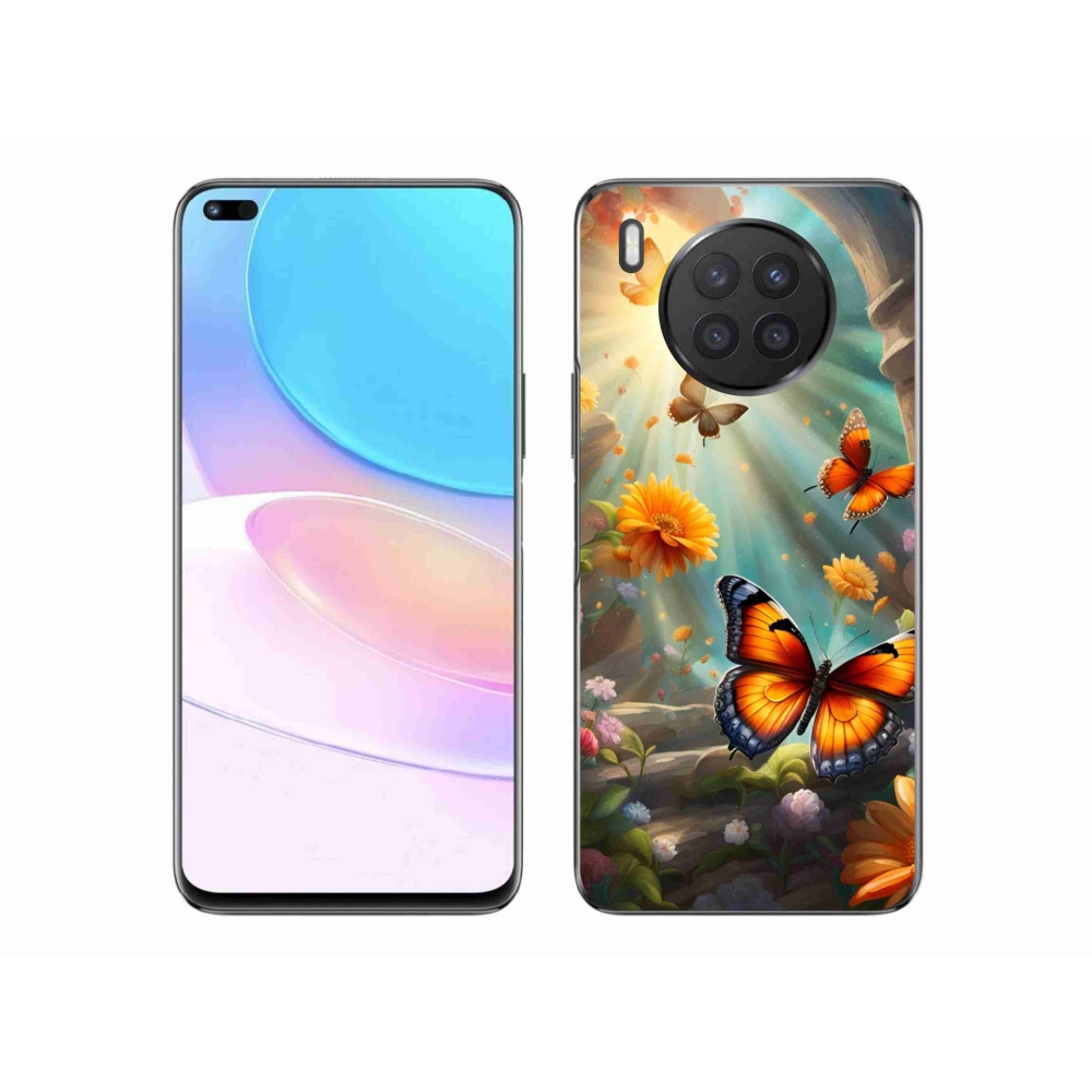 Zselés borítás mmCase a Honor 50 Lite készülékhez - pillangókert 2