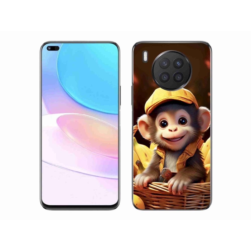 Zselés borítás mmCase a Honor 50 Lite készülékhez - majom a kosárban