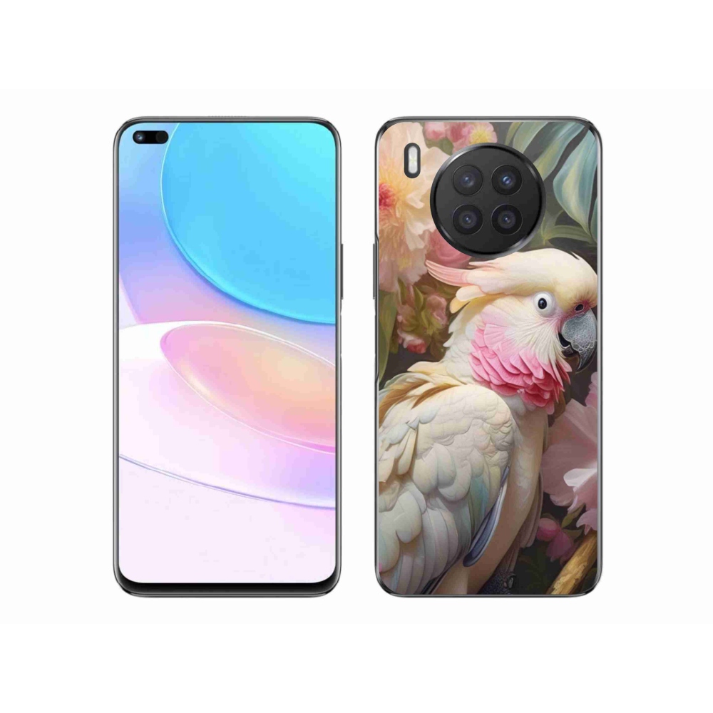 Zselés borítás mmCase a Honor 50 Lite készülékhez - papagáj kakadu rózsaszín 2
