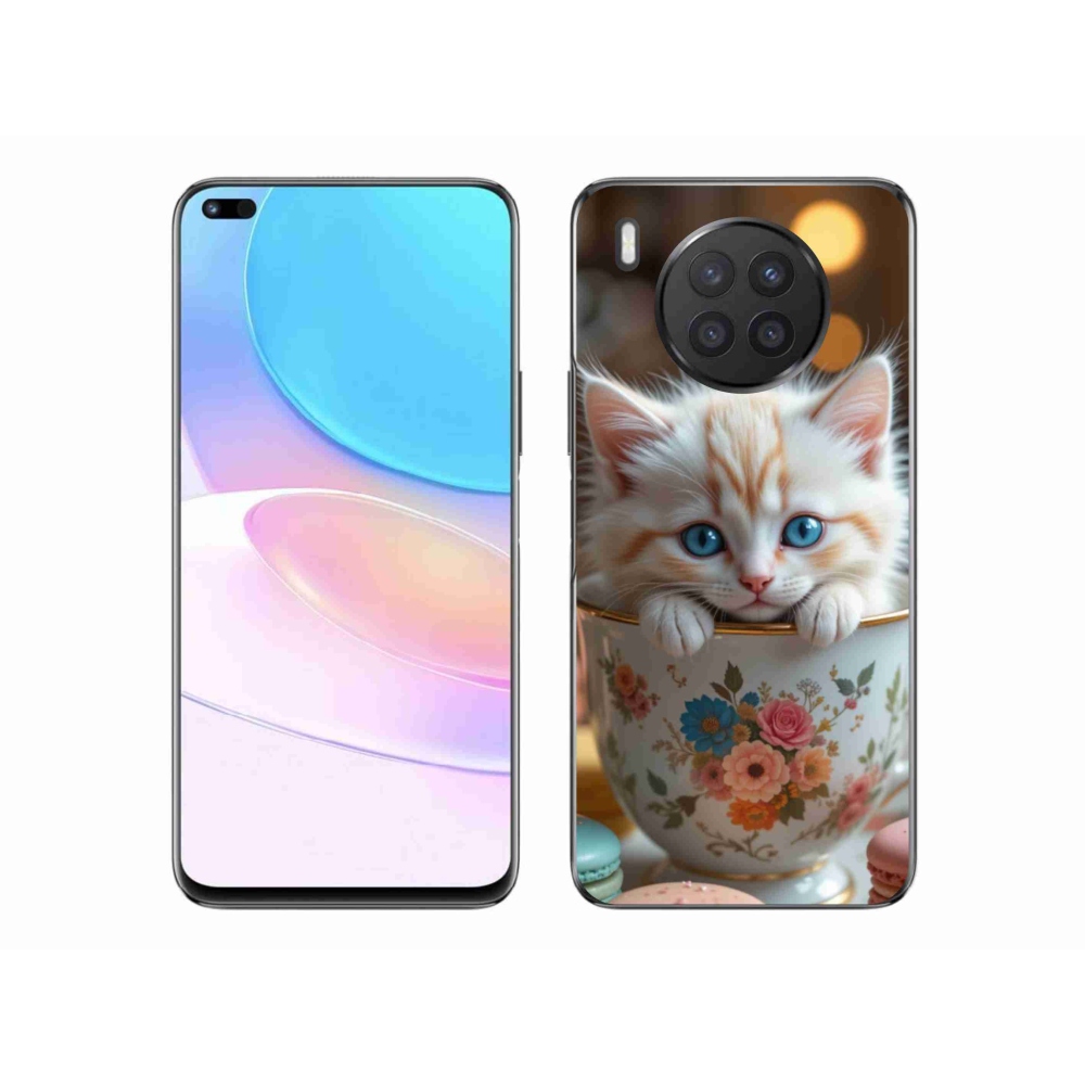 Gél borító mmCase a Honor 50 Lite készülékhez - aranyos cica 6