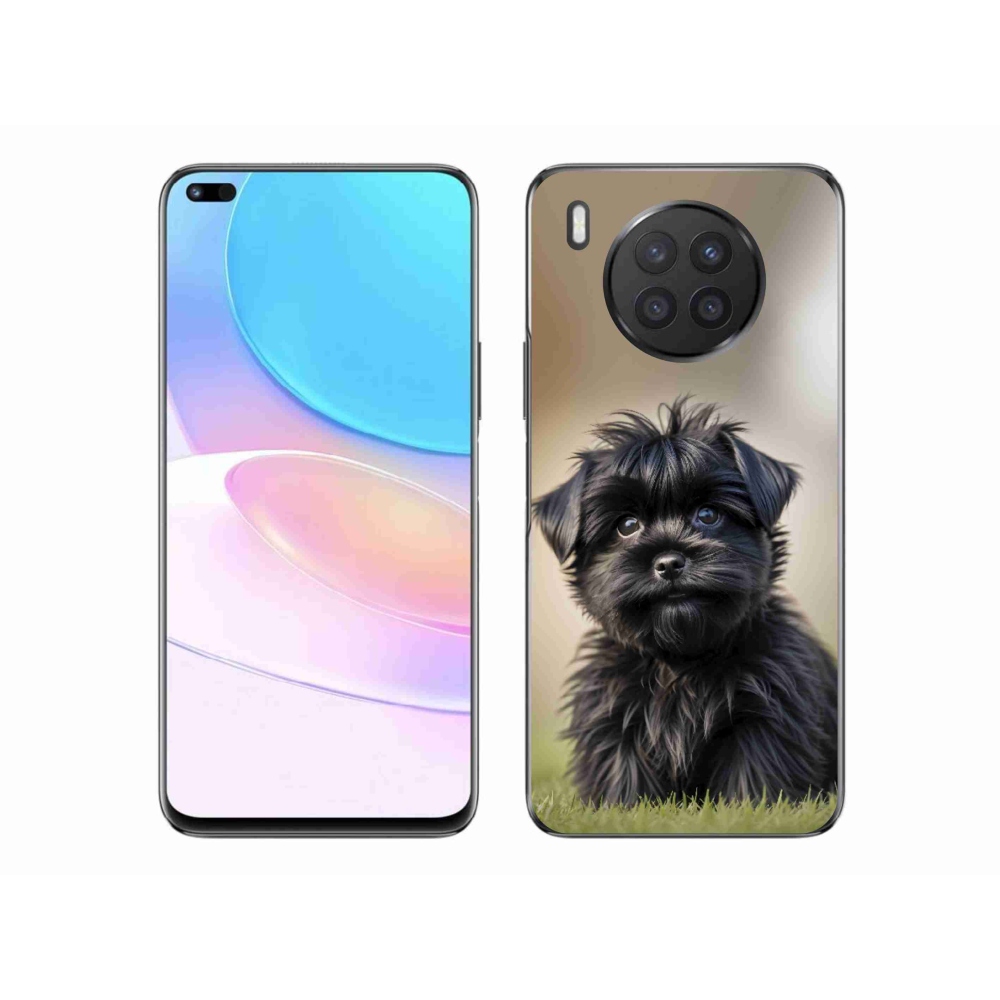 Gél borítás mmCase a Honor 50 Lite készülékhez - aranyos fekete kutya