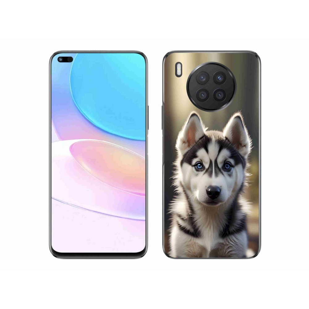 Zselés borítás mmCase a Honor 50 Lite-hoz - aranyos szibériai husky