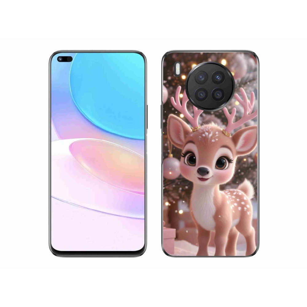 Zselés borítás mmCase a Honor 50 Lite készülékhez - aranyos rénszarvas