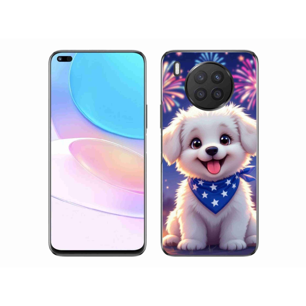 Zselés borítás mmCase a Honor 50 Lite készülékhez - ünnepi kiskutya