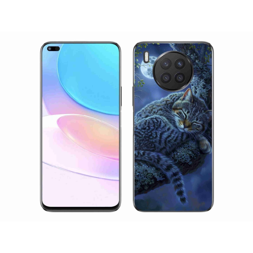 Zselés borítás mmCase a Honor 50 Lite készülékhez - alvó macska