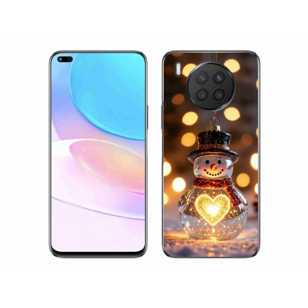 Gél borító mmCase a Honor 50 Lite készülékhez - Karácsonyi hóember