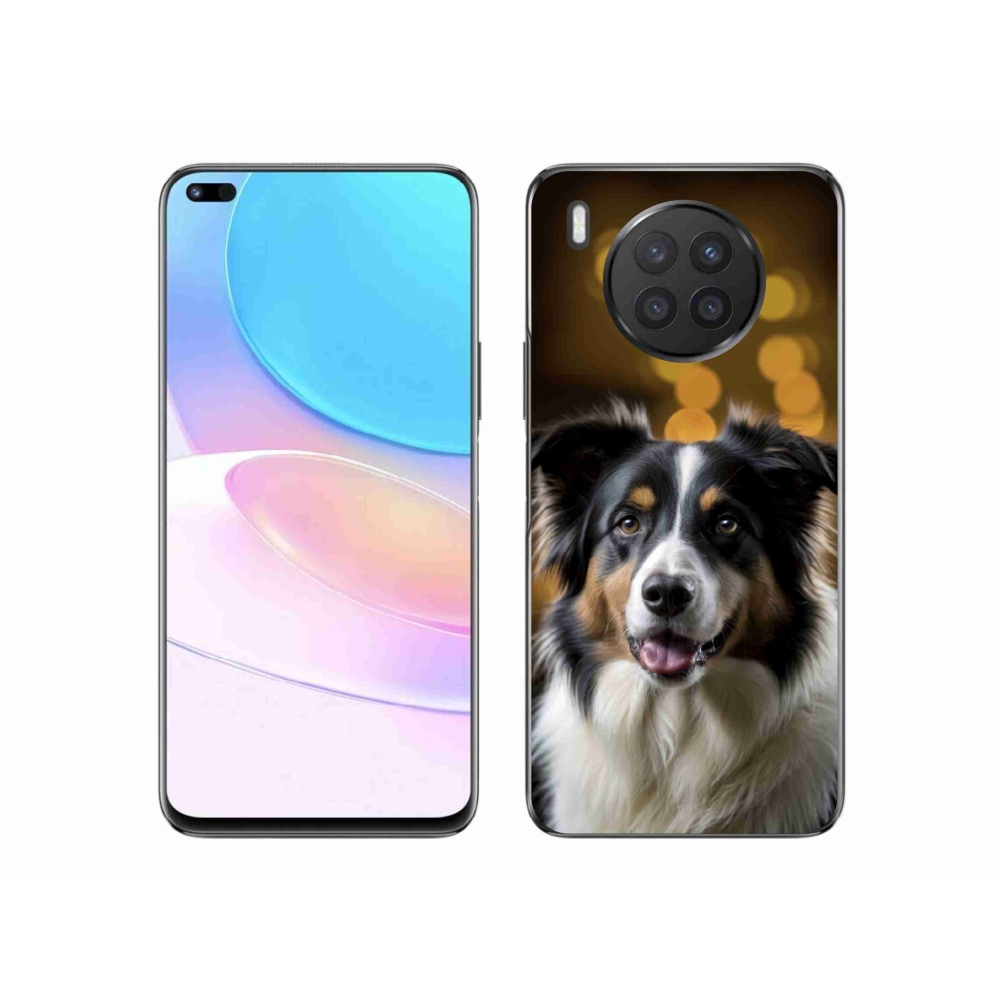 Zselés borítás mmCase a Honor 50 Lite készülékhez - mosolygós ausztrál juhászkutya