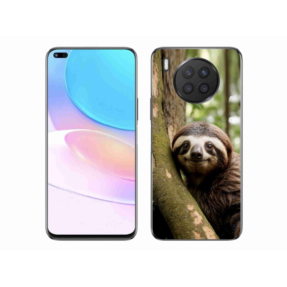 Zselés borítás mmCase a Honor 50 Lite készülékhez - mosolygó lajhár
