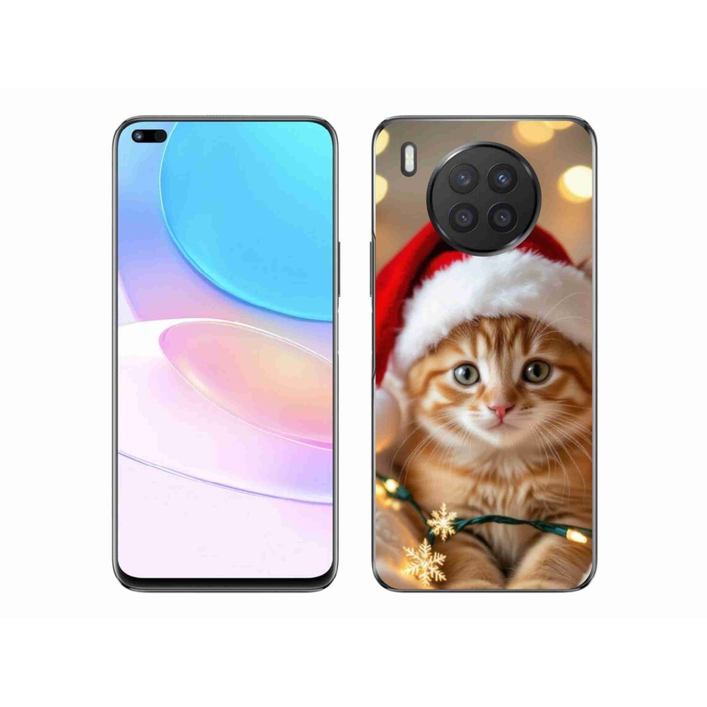 Gél borító mmCase a Honor 50 Lite készülékhez - Karácsonyi cica