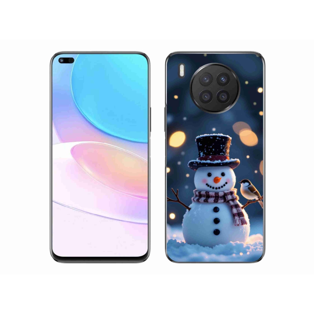 Gél borító mmCase a Honor 50 Lite készülékhez - Karácsonyi hóember
