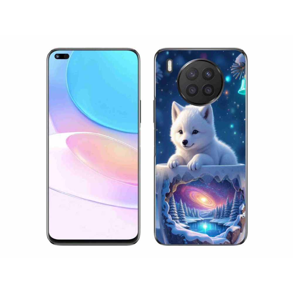 Gél borító mmCase a Honor 50 Lite-hoz - Karácsonyi kölyökkutya