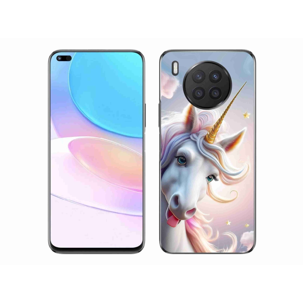Gél borítás mmCase a Honor 50 Lite készülékhez - vidám egyszarvú