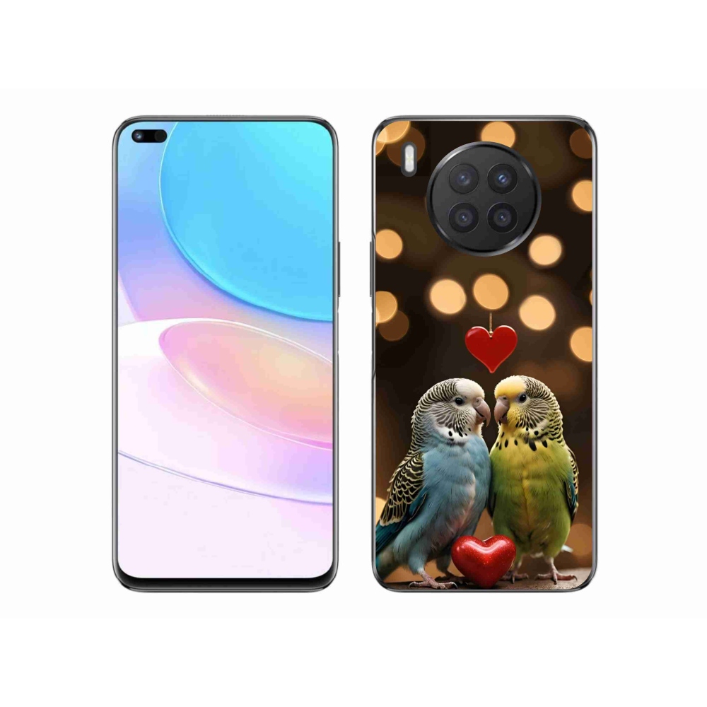 Zselés borítás mmCase a Honor 50 Lite készülékhez - szerelmes papagájok