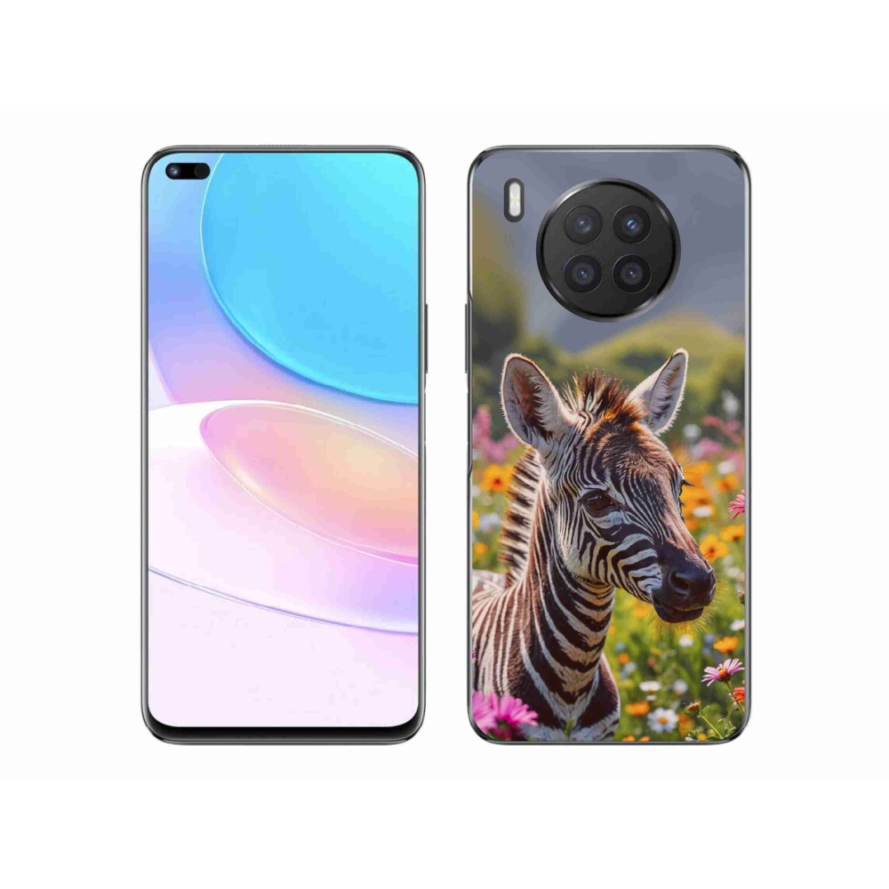 Zselés borítás mmCase a Honor 50 Lite-hoz - zebra a réten
