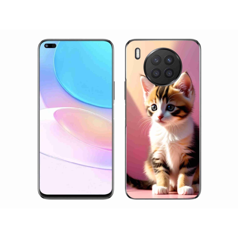 Zselés borítás mmCase a Honor 50 Lite készülékhez - kíváncsi cica 2