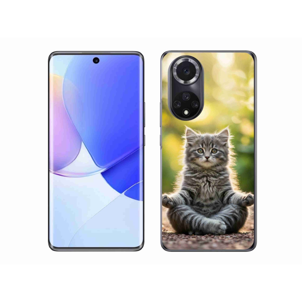Zselés borító mmCase a Honor 50-hez - meditáló cica