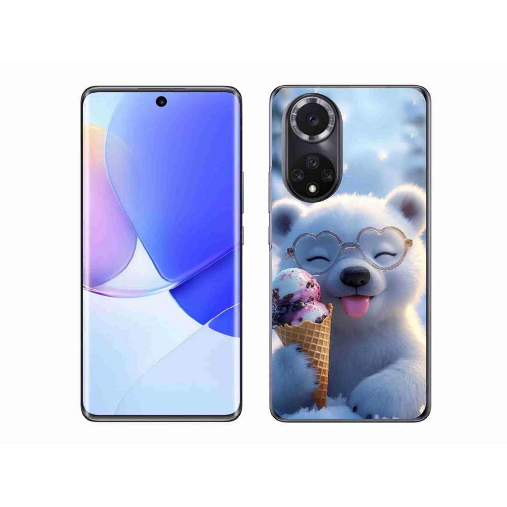 Zselés borító mmCase a Honor 50-hez - mackó fagylalttal