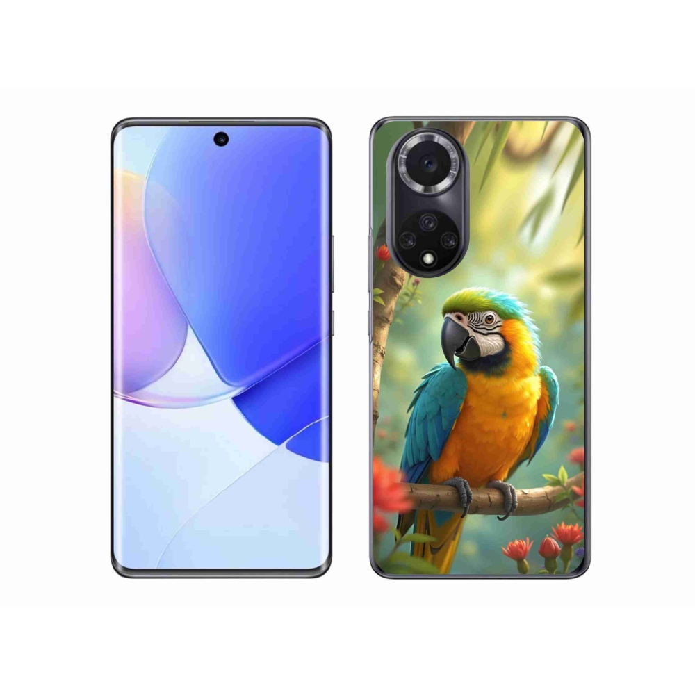 Zselés borítás mmCase Honor 50 - papagáj ara kék és sárga