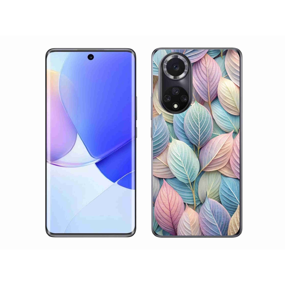 Zselés borító mmCase Honor 50 - pasztell levelekhez
