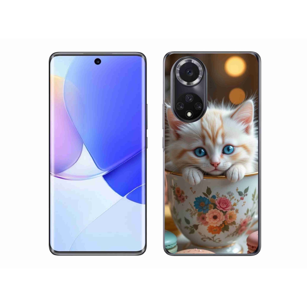 Zselés borító mmCase a Honor 50-hez - aranyos cica 6