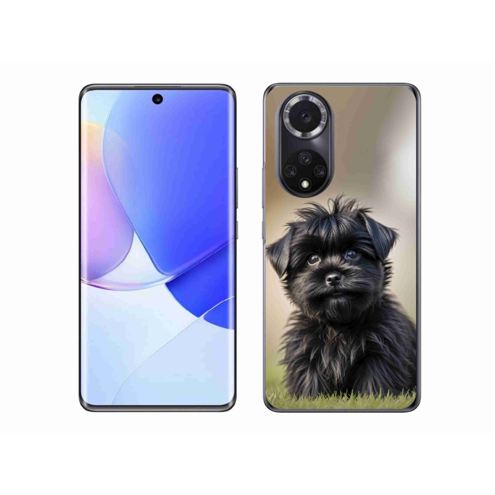 Zselés borítás mmCase a Honor 50 készülékhez - aranyos fekete kutya