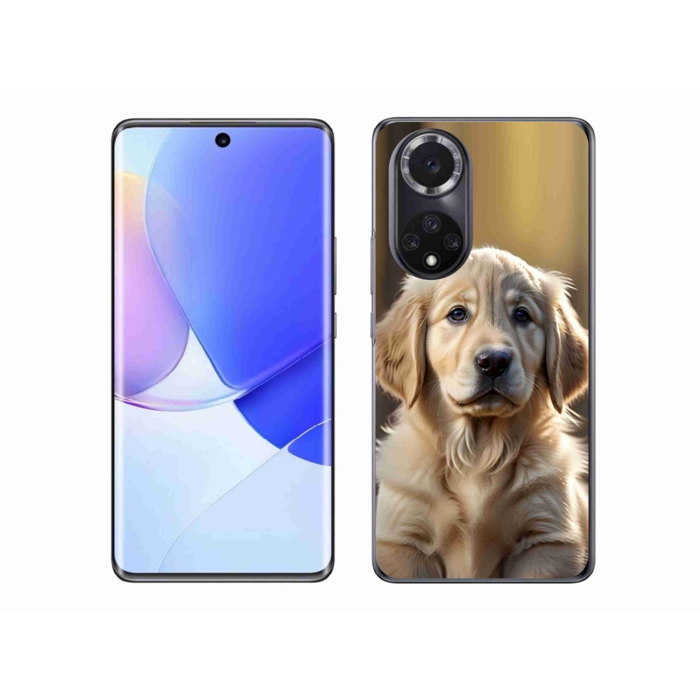 Gél borító mmCase a Honor 50 készülékhez - aranyos arany retriever