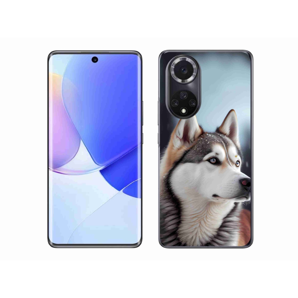 Zselés borítás mmCase a Honor 50 - Siberian Husky számára