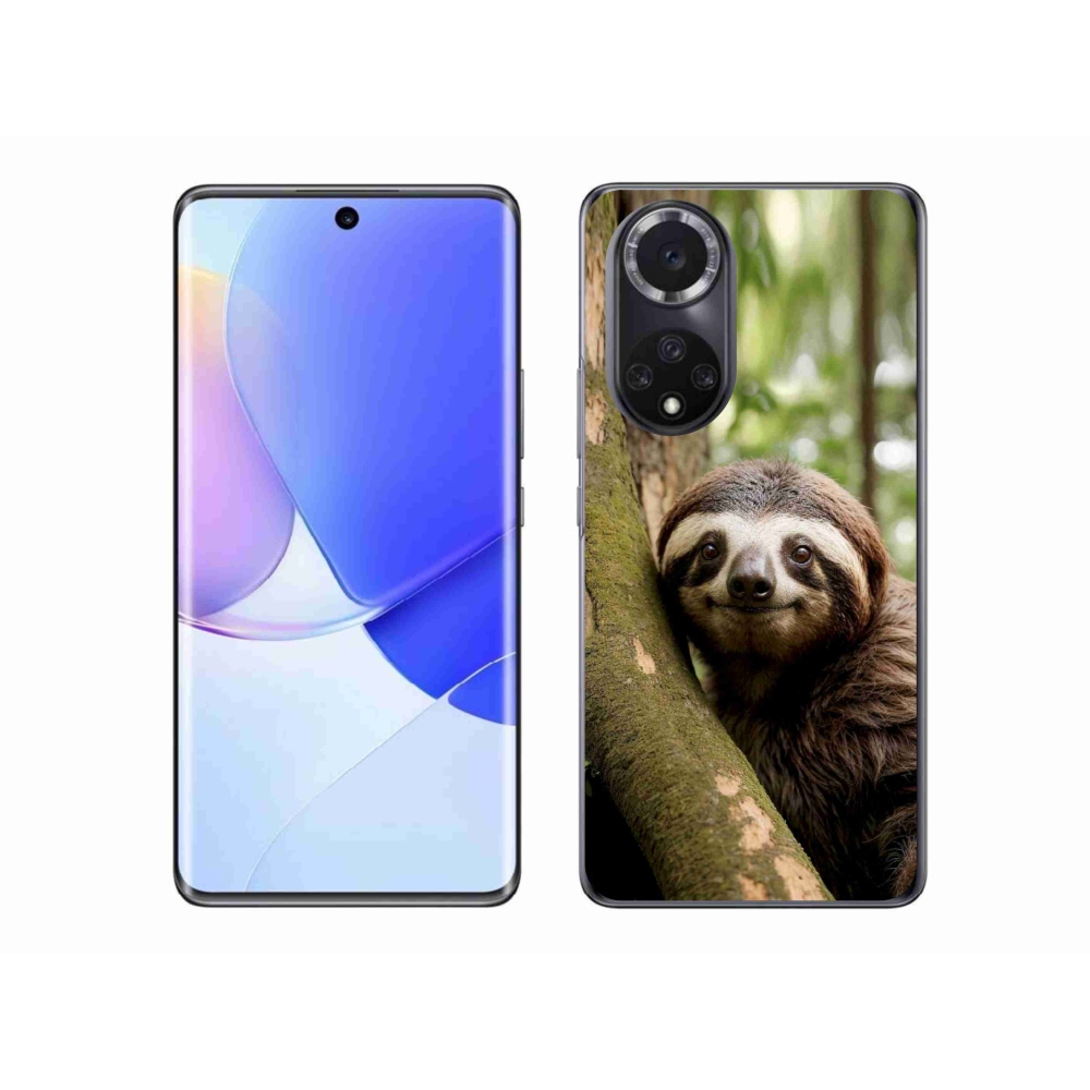 Zselés borító mmCase a Honor 50 készülékhez - mosolygó lajhár