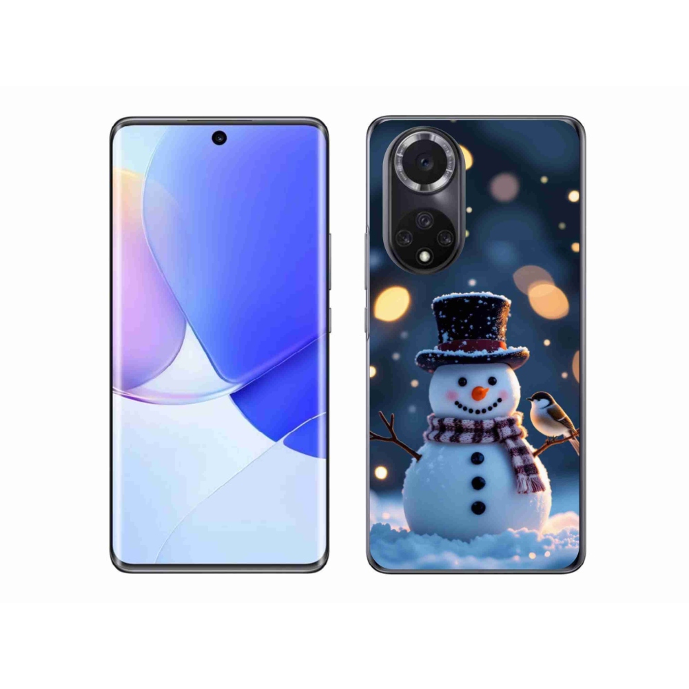 Gél borító mmCase a Honor 50 készülékhez - Karácsonyi hóember