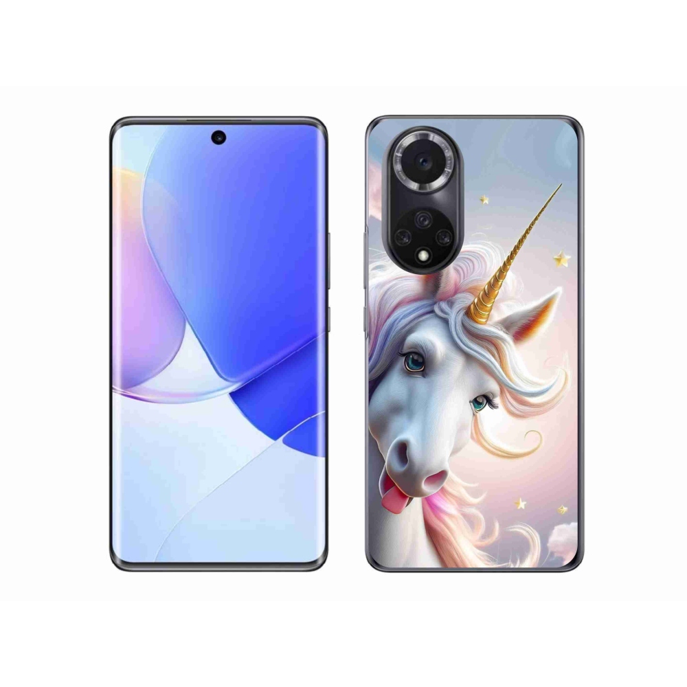 Zselés borító mmCase a Honor 50 készülékhez - vidám egyszarvú