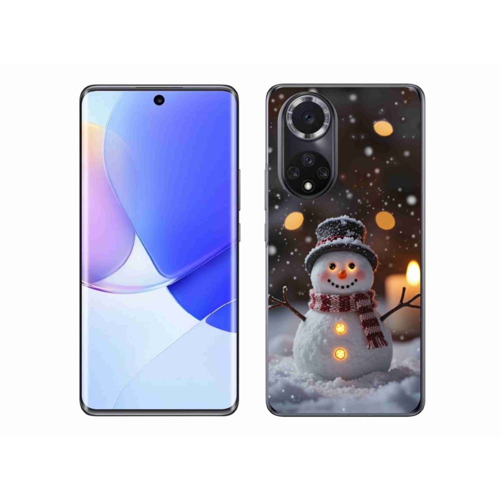 Zselés borító mmCase a Honor 50 készülékhez - boldog hóember