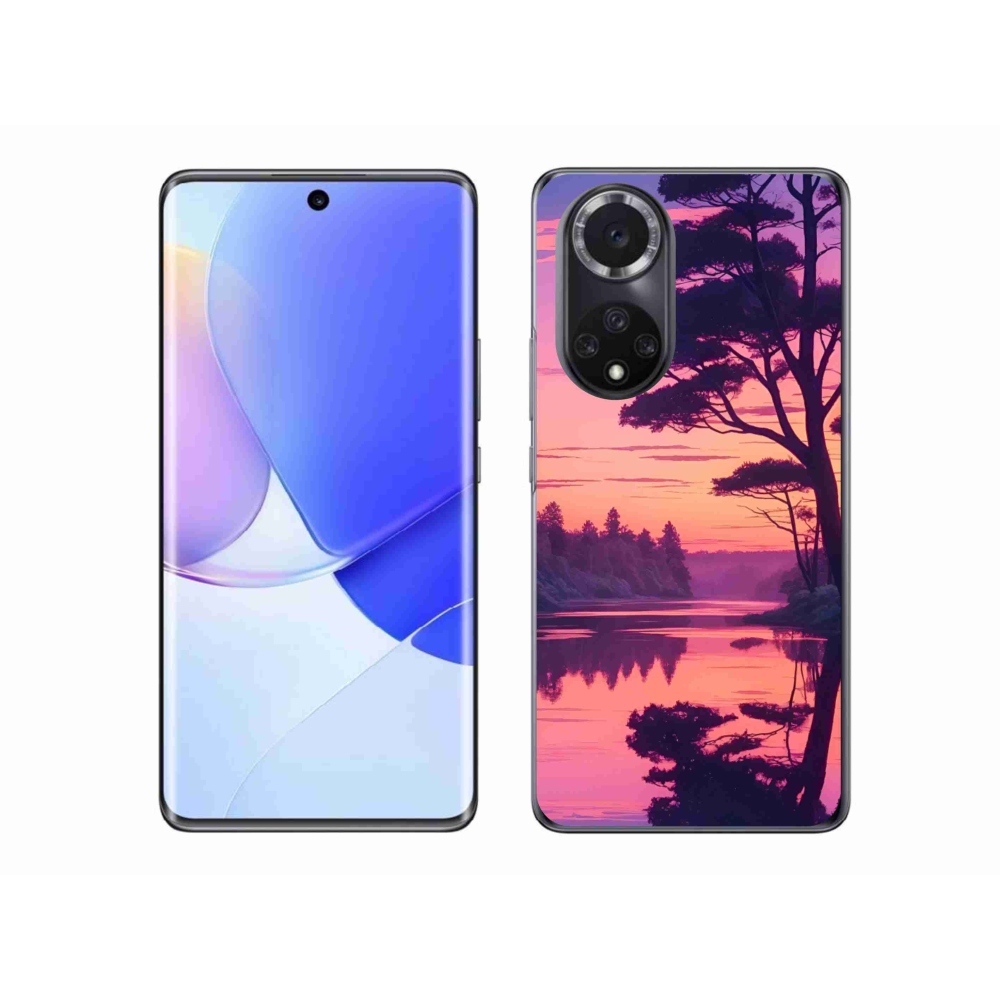 Zselés borítás mmCase a Honor 50-hez - naplemente a tó felett