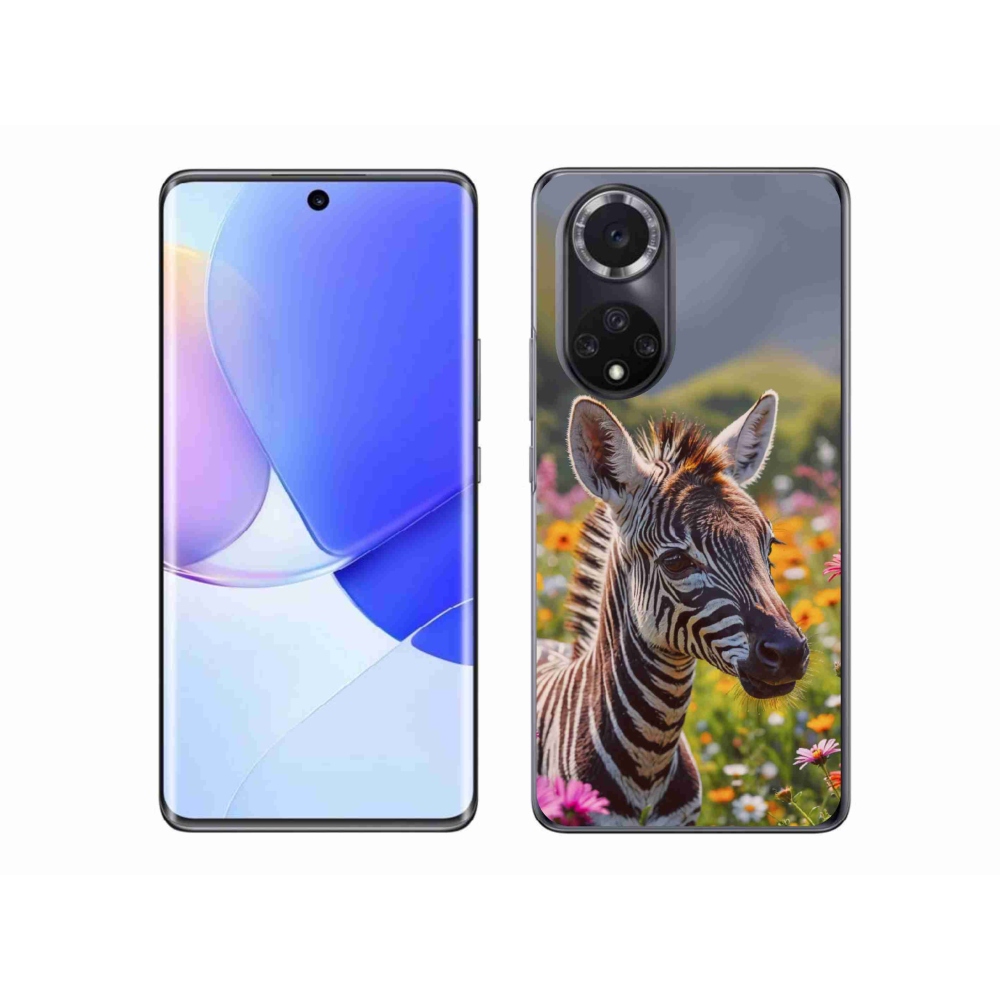 Zselés borító mmCase a Honor 50-hez - zebra a réten