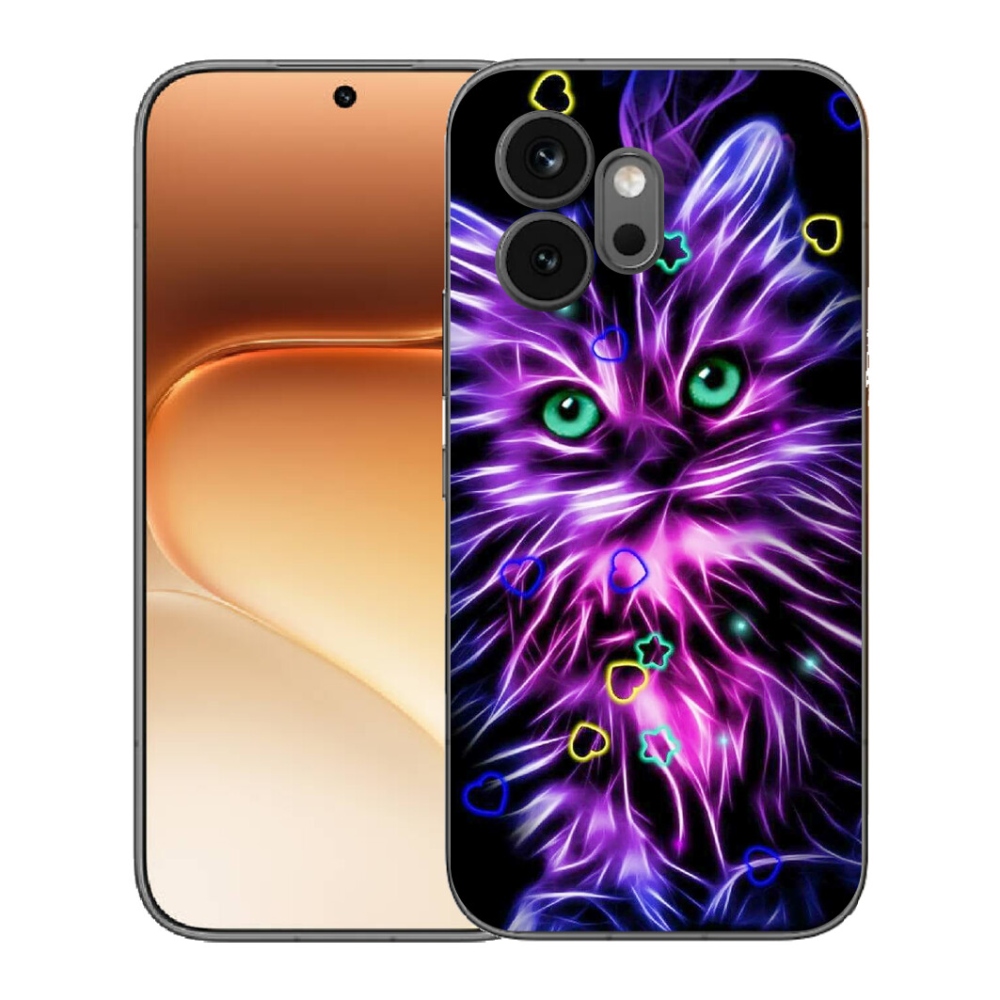mmCase gél tok az Honor 600-hoz – absztrakt macska